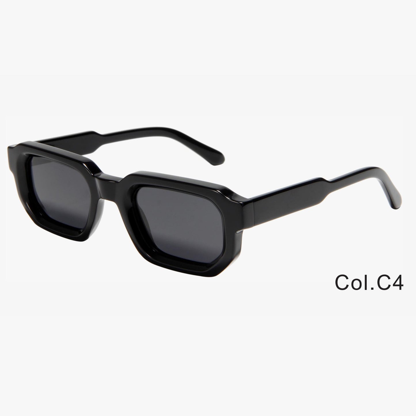 Women's Fashion Retro Square Frame Sunshade Acetate Sunglasses