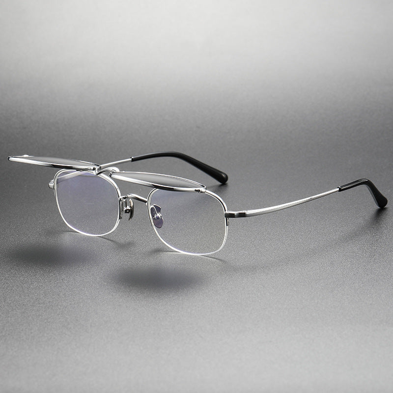 Flip Glasses Fashion Retro Can Be Equipped With Myopia Sunglasses