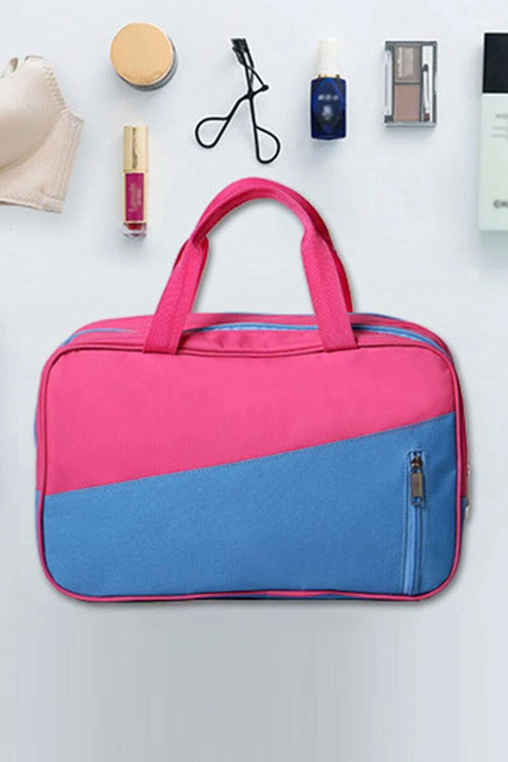 Bonbon Color Block Bolsa de yoga portátil con bolsillo con cremallera múltiple