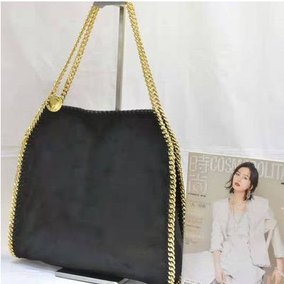 Foldable chain shoulder bag