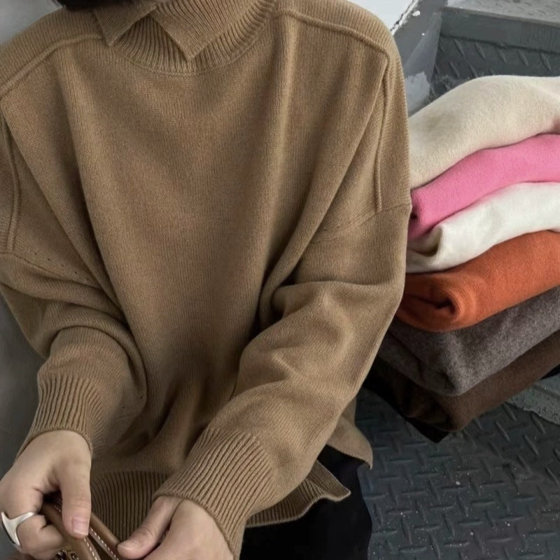 Pull en tricot doux et confortable de haute qualité pour femme