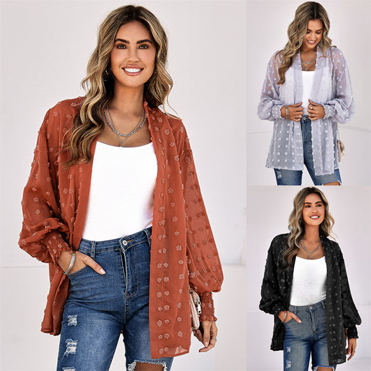 Casual Beach Shawl Cardigan Chiffon Top