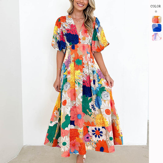 Women's Summer New Print Temperament Dress