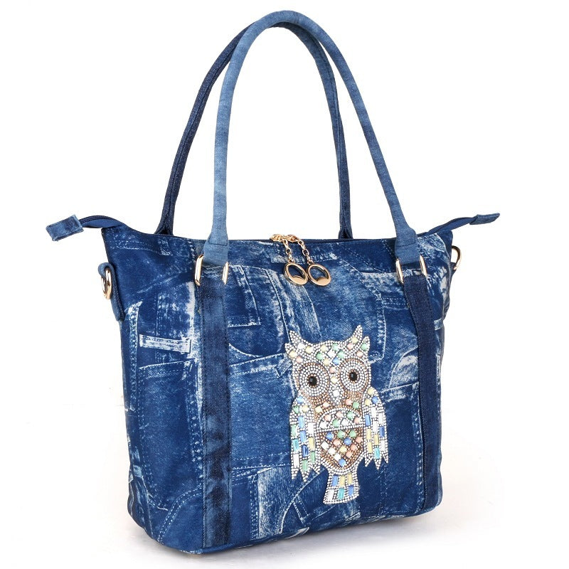 Sac en denim nostalgique lavé