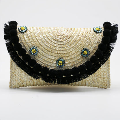 Women's embroidered shoulder bag