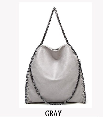 Foldable chain shoulder bag