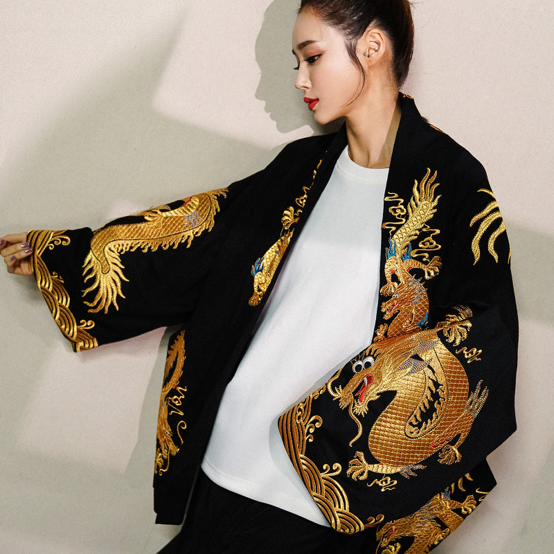 Dragon embroidered jacket