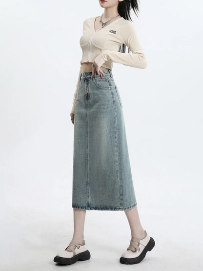 Women's Fashion Personalized Denim Skirt