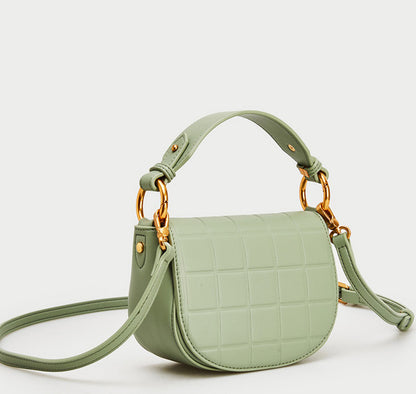 Women's green shoulder bag