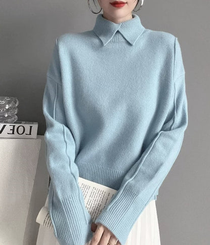 Pull en tricot doux et confortable de haute qualité pour femme