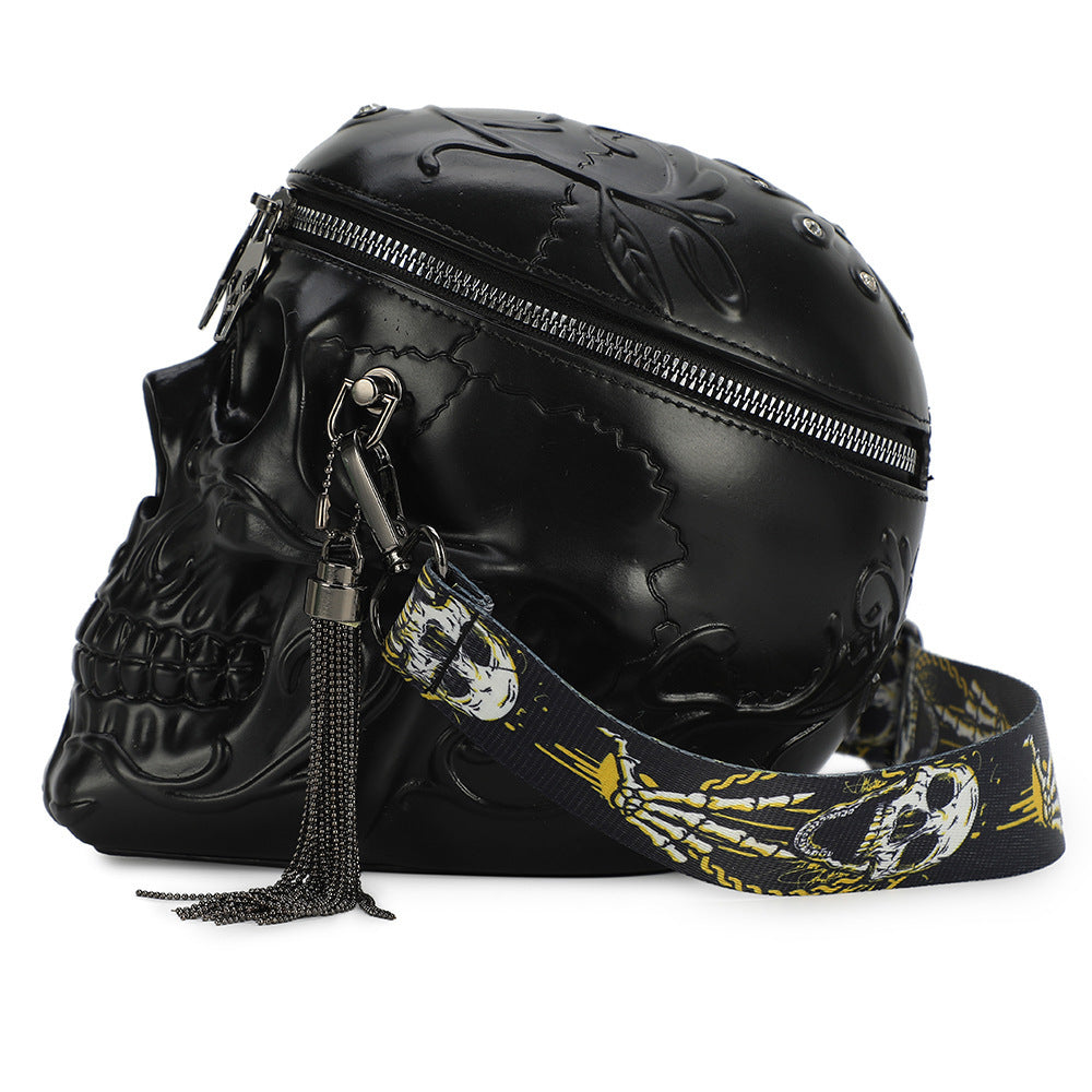 Skull shoulder bag