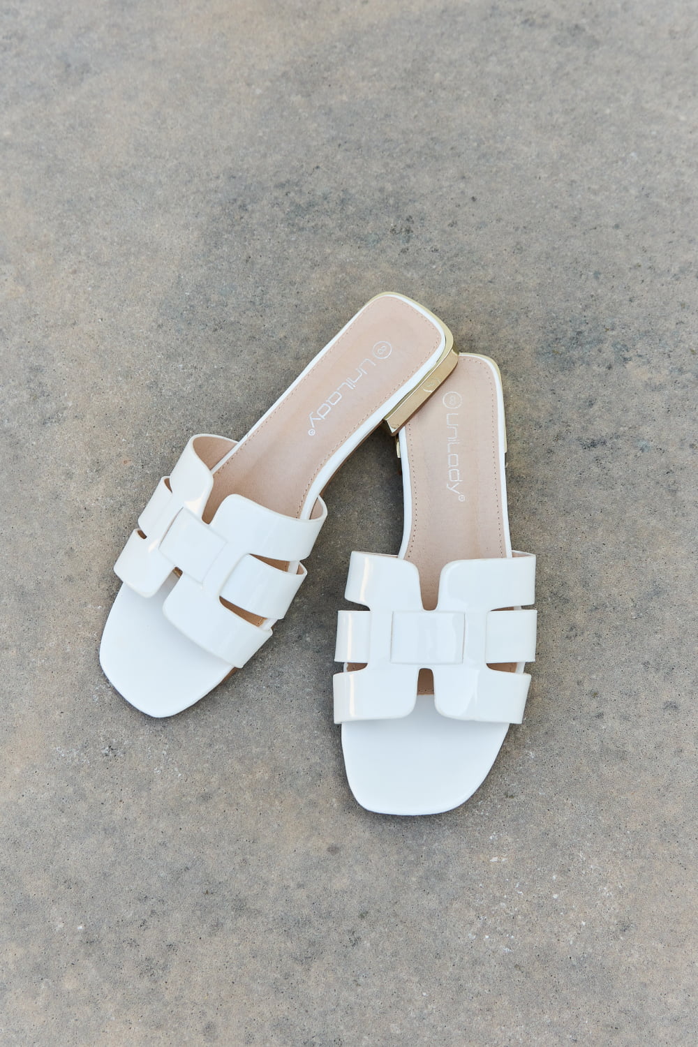 Weeboo Walk It Out Slide Sandals in Icy White