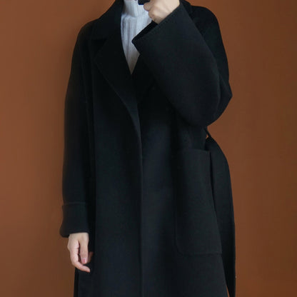 Women's Loose Temperament Mid-length Woolen Coat