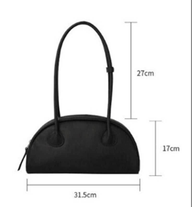 All-match Semi-circular Fashion Large-capacity Shoulder Handbag