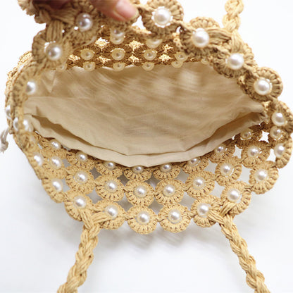 Woven Handbags Pearl Handbag