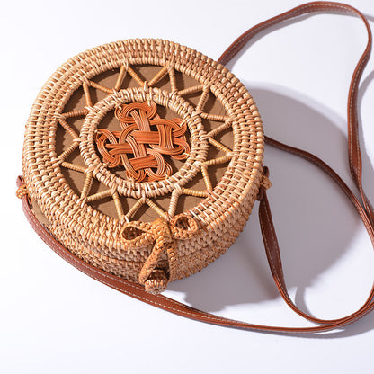 Art Hand-Woven Bag Pu Belt