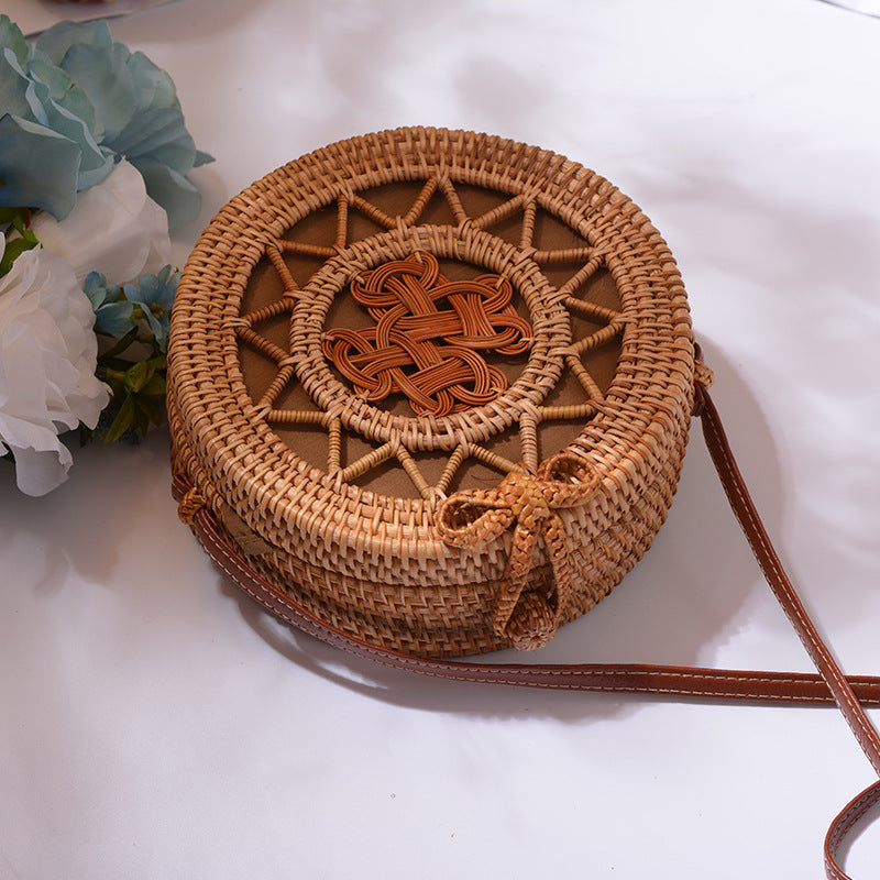 Art Hand-Woven Bag Pu Belt