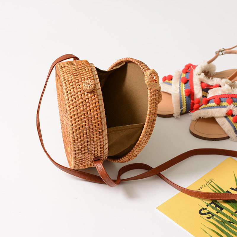 Art Hand-Woven Bag Pu Belt