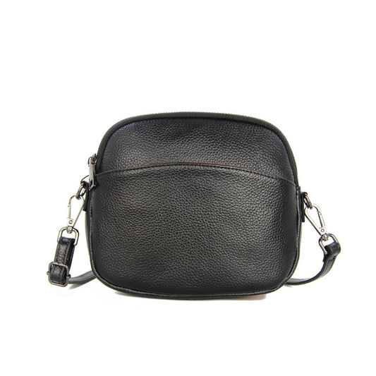 Bolso de concha para mujer, nuevo bolso de cuero suave de gamuza de piel de vaca, bandolera de hombro a la moda que combina con todo, Mini bolso