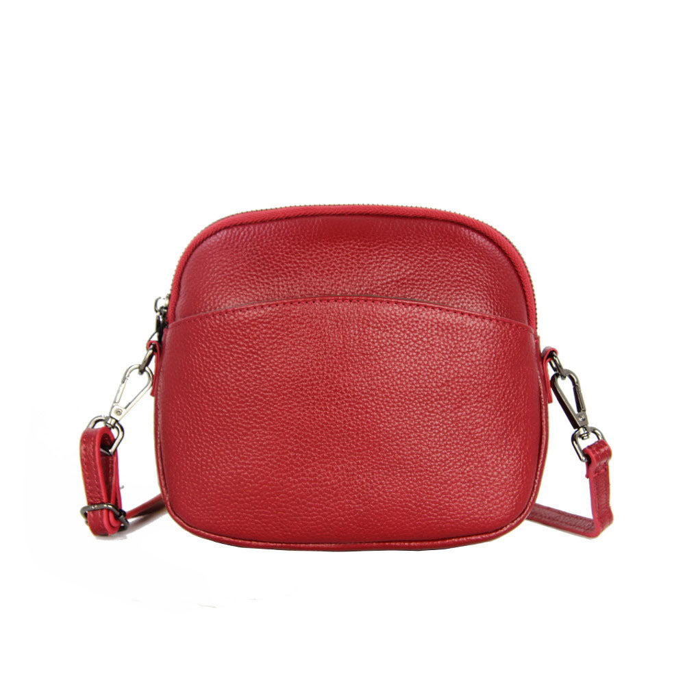 Bolso de concha para mujer, nuevo bolso de cuero suave de gamuza de piel de vaca, bandolera de hombro a la moda que combina con todo, Mini bolso