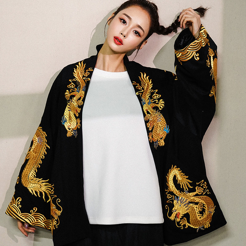 Dragon embroidered jacket