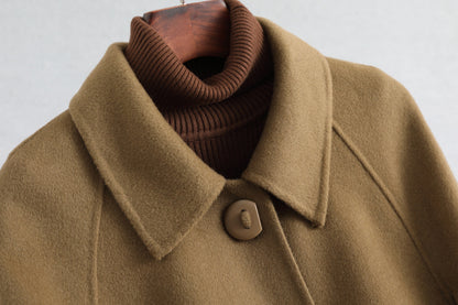 Women's Simple Double-sided Wool Overcoat