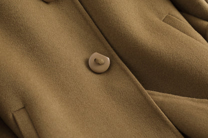 Women's Simple Double-sided Wool Overcoat