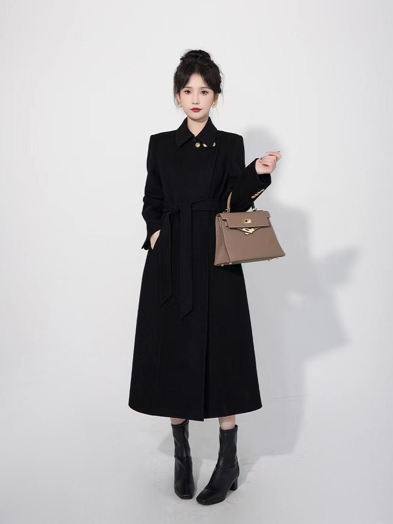 Cashmere High-grade Woolen Coat For Women All-matching