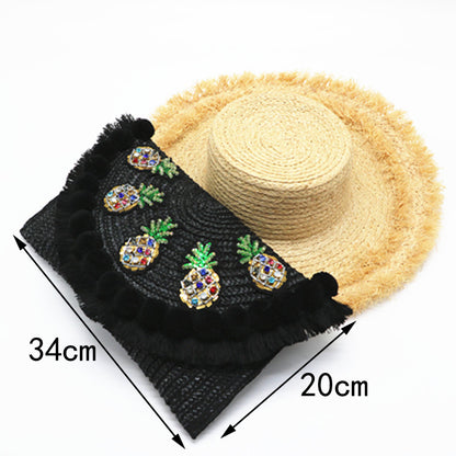 Women's embroidered shoulder bag