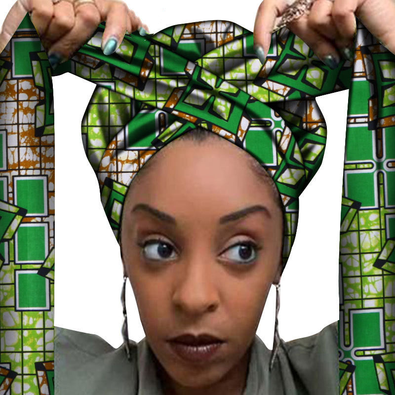 African printed hair accessories