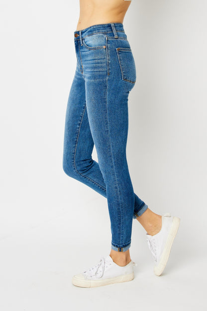 Jean skinny Judy Blue pleine taille à ourlet resserré