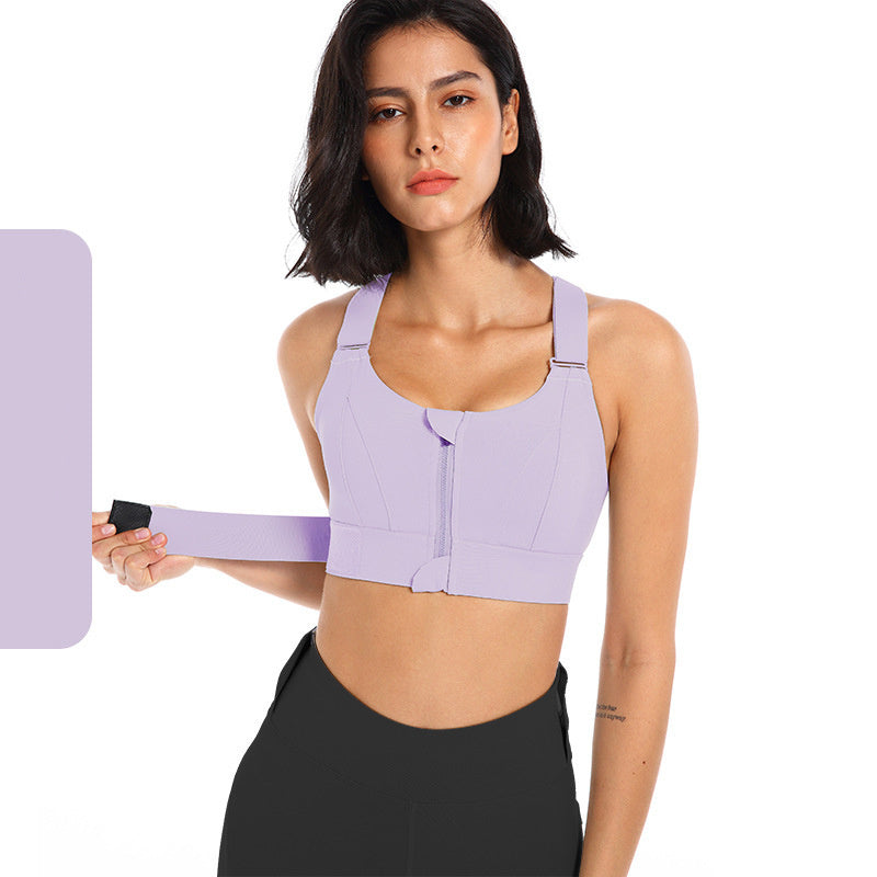 Sujetador push up sin costuras con cremallera frontal para mujer, sujetador de talla grande, lencería, ropa interior inalámbrica para dormir, sujetador deportivo activo para mujer