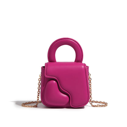 Chain Love Bolso bandolera con textura avanzada para mujer