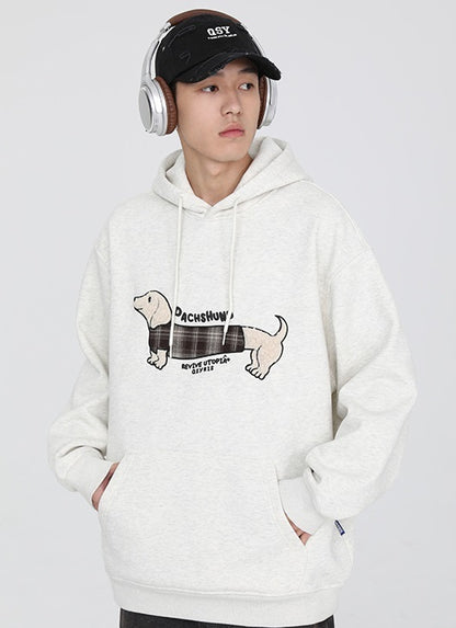 Original Sausage Dog Patch Pullover Hoodie