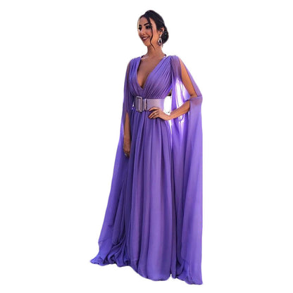 Robe taille V plongeante