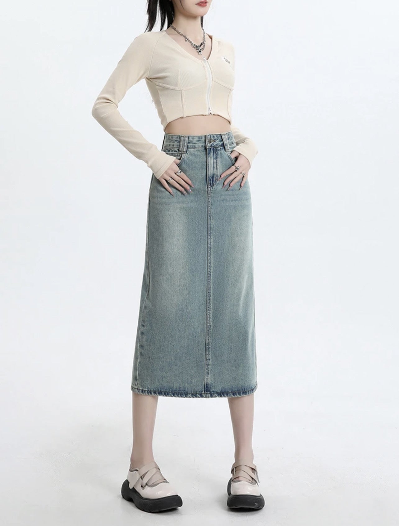 Women's Fashion Personalized Denim Skirt