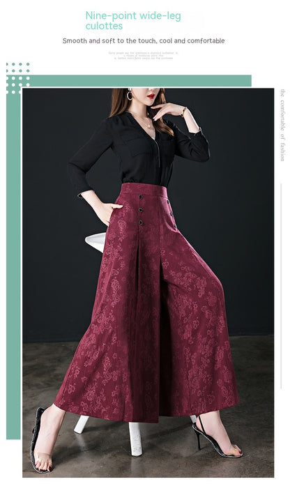 Women's Wide-leg Pants Summer Thin Loose High Waist