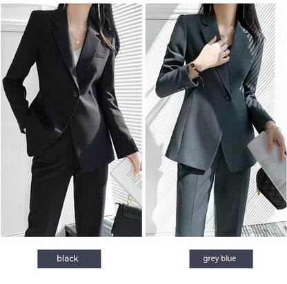 Women's Business Wear Fashion Jacket Pants Suit