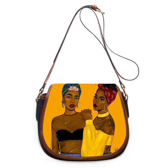 African Pu women's One Shoulder Messenger Bag