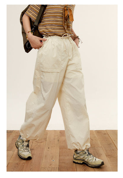 Women's Summer American-style Wide-leg Pants With Pockets