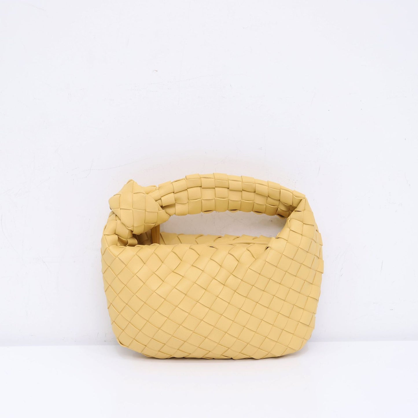 Woven Croissant Knotted Handbag Underarm Hand Bag