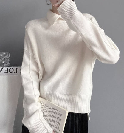 Pull en tricot doux et confortable de haute qualité pour femme