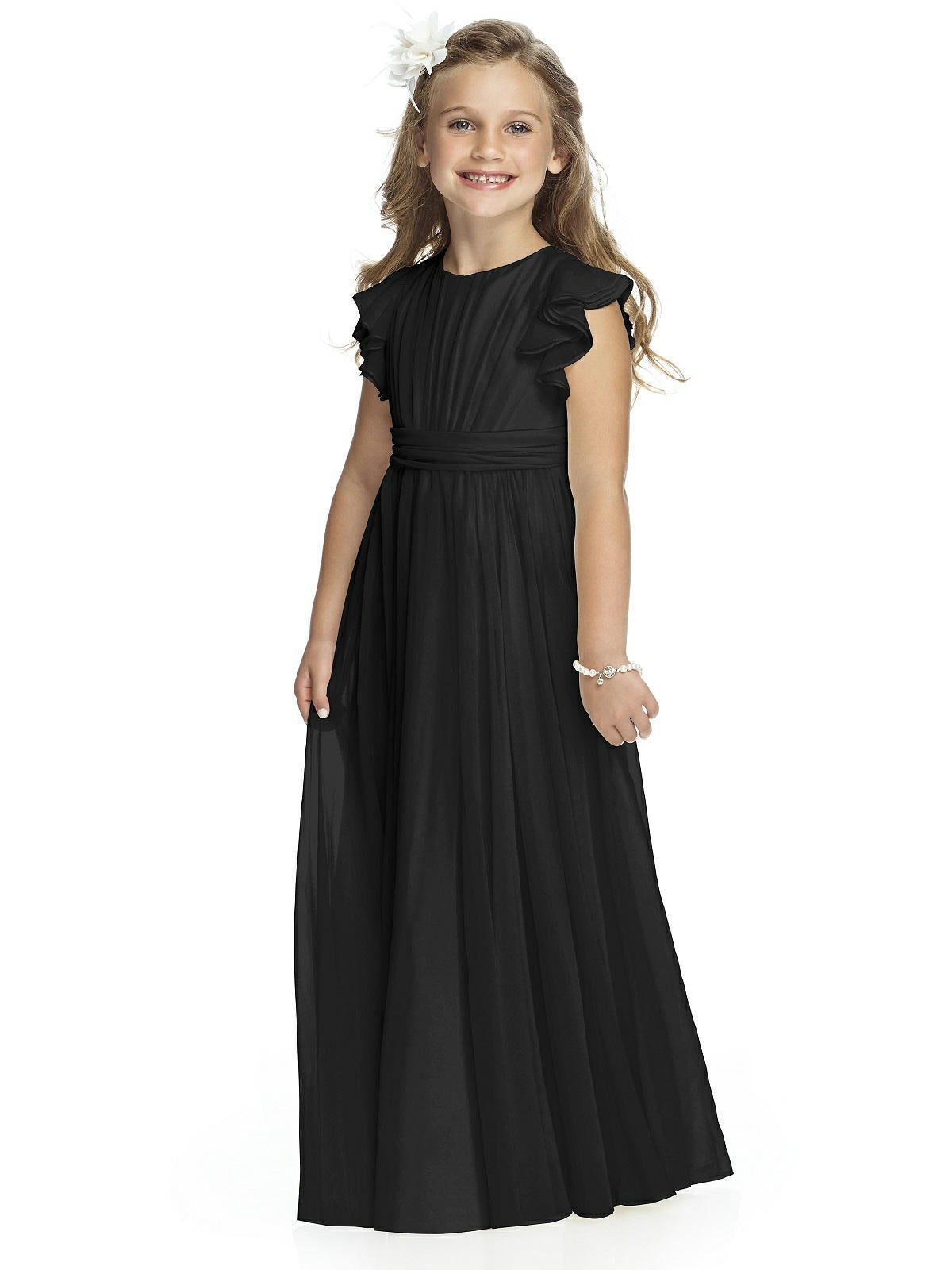 Robe de princesse en mousseline de soie pour anniversaire de concours de piano pour filles