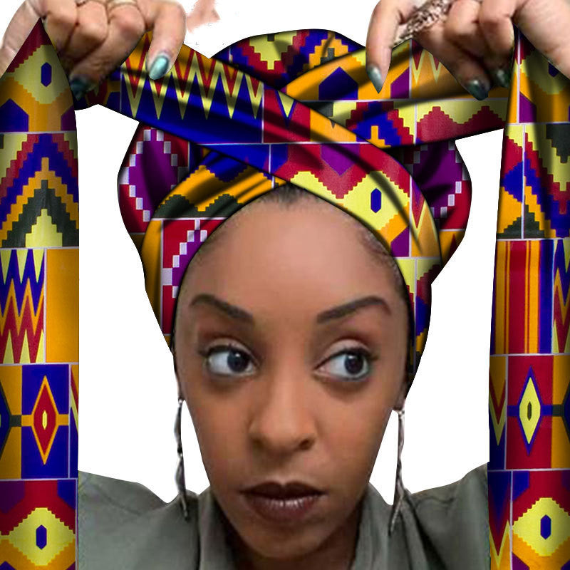 African printed hair accessories