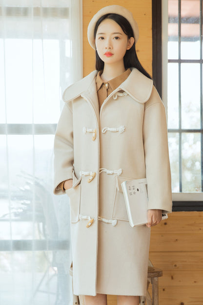 Forest woolen coat