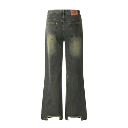 Straight Jeans Men's And Women's Wide Leg