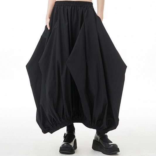 Women's Spring And Autumn Plus Size Loose Pleated Skirt