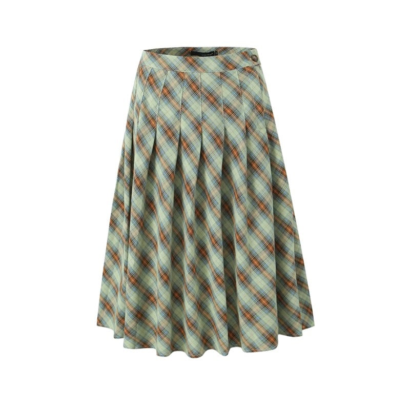 American Retro Low Waist Navel Long Skirt Women