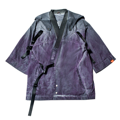 Sudadera con capucha japonesa gradiente Water Punk Street