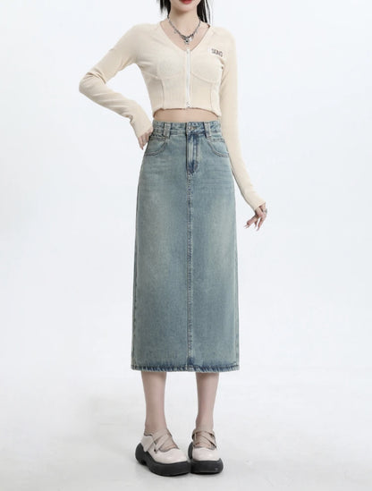 Women's Fashion Personalized Denim Skirt